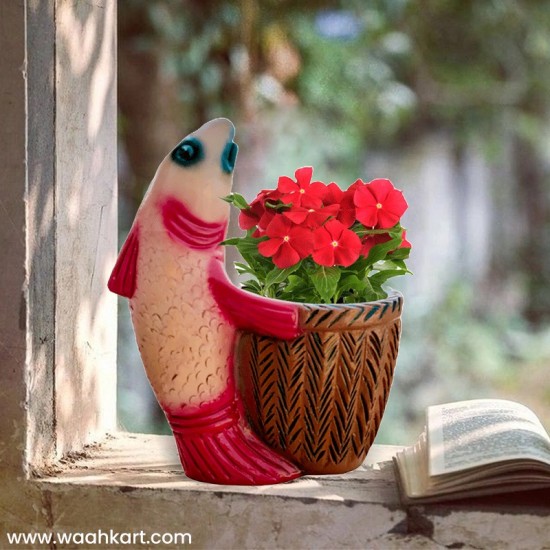 Pink Fish Holding Bucket - Planter