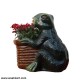 Plant Pot With A Frog In Sitting Position