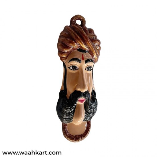 Rajasthani Man Face Wall Hanging With Pagdi