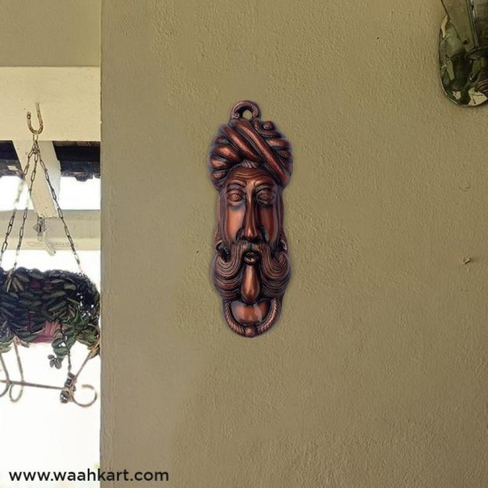 Rajasthani Village Man Single Face Wall Hanging
