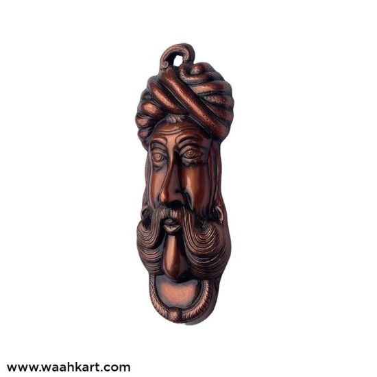 Rajasthani Village Man Single Face Wall Hanging