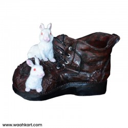 Real Size Shoe With Rabbit Planter 