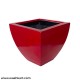 Red Square Shaped Plant Pot