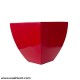 Red Square Shaped Plant Pot