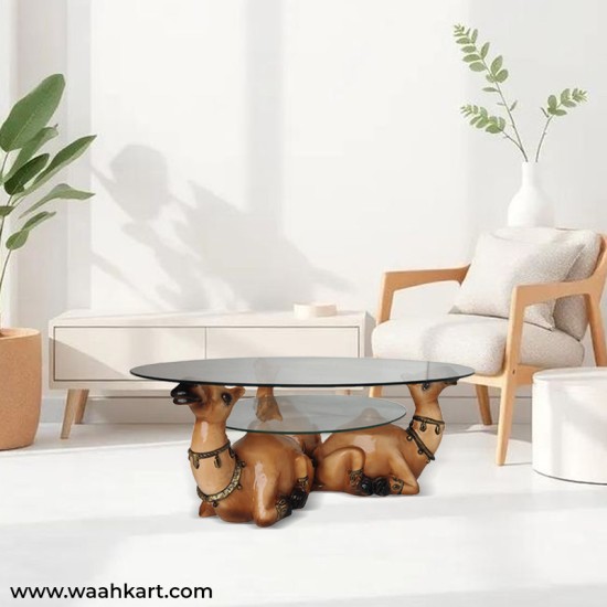 Royal Rajasthani Camel Center Table (Without Glass)