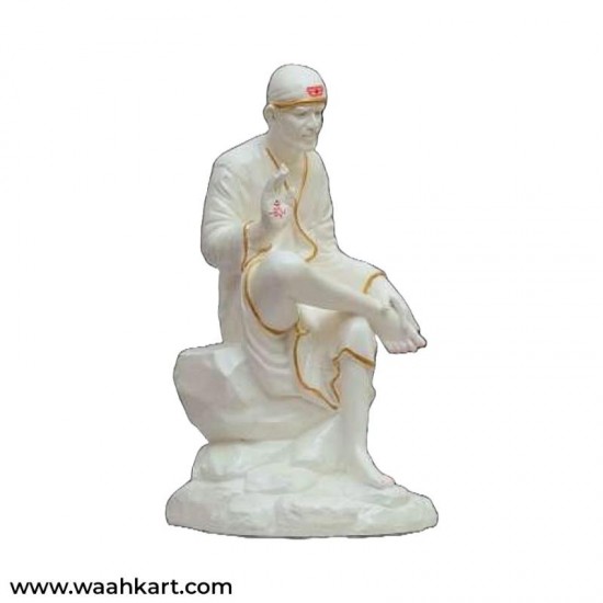 Sai Baba In Matte White Shade