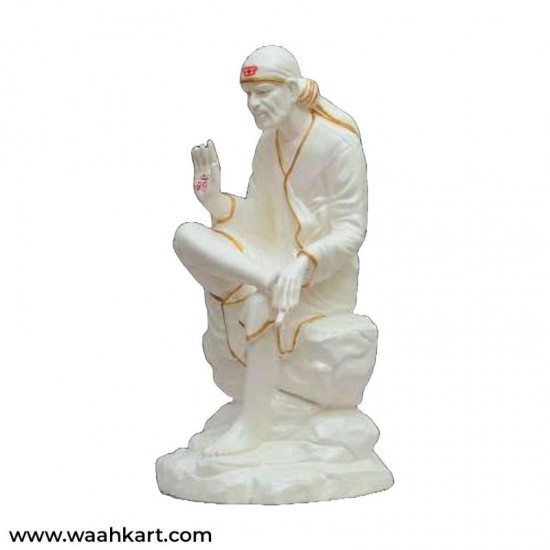 Sai Baba In Matte White Shade