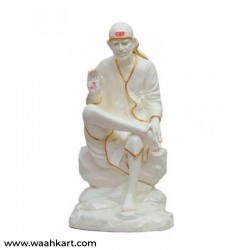 Sai Baba In Matte White Shade