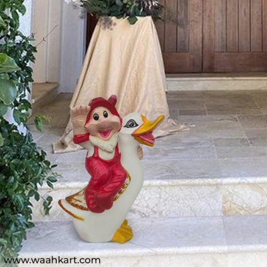 Santa Claus Figurine On Duck