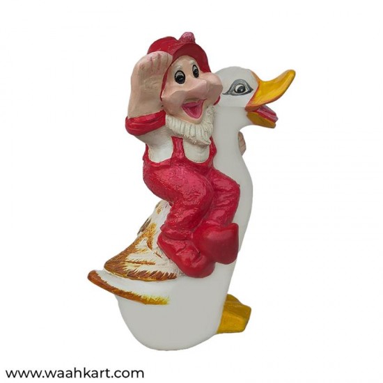 Santa Claus Figurine On Duck