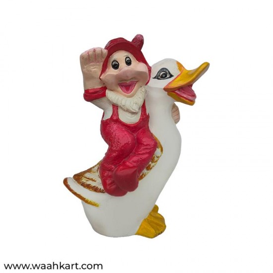 Santa Claus Figurine On Duck