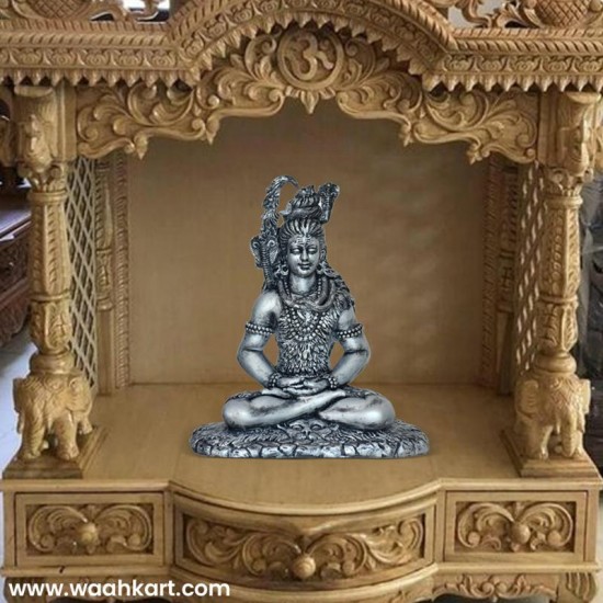 Lord Shiv Ji Silver Statue