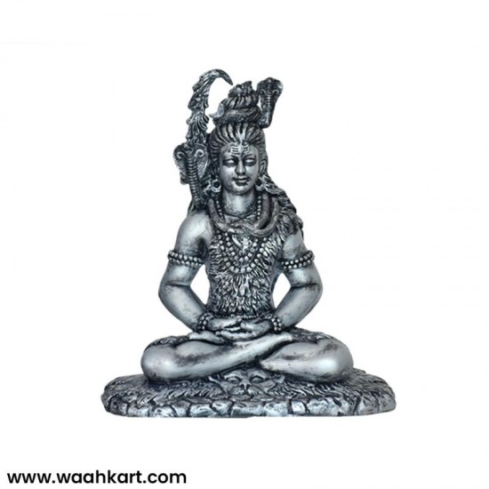 Lord Shiv Ji Silver Statue