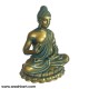 Sitting Buddha In Metallic Golden Blue Colour