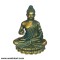 Sitting Buddha In Metallic Golden Blue Colour