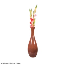 Sleek Flower Vase - Brown
