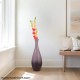 Sleek Flower Vase - Dark Brown