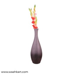 Sleek Flower Vase - Dark Brown