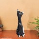 Sleeping Black Cat Showpiece