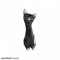 Sleeping Black Cat Showpiece