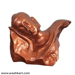 Sleeping Buddha Small Showpiece In Copper Colour