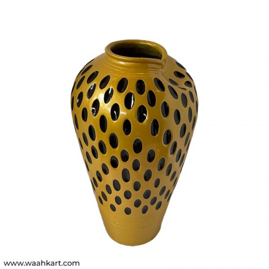 Spotted Single Golden Vase - Medium
