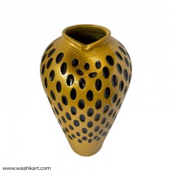 Spotted Single Golden Vase - Medium