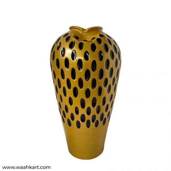 Spotted Single Golden Vase - Medium