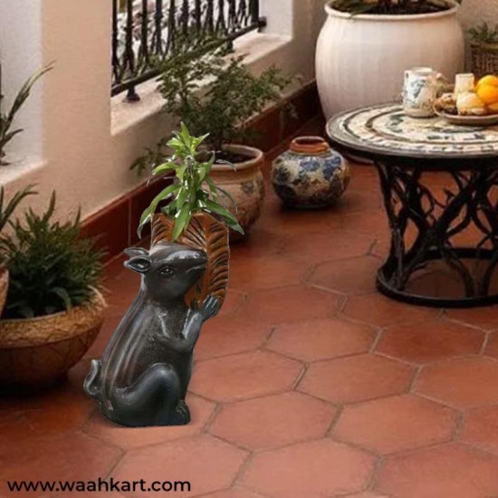 Squirrel Shaped Plant Pot