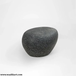 FRP Stone Look Black Stool