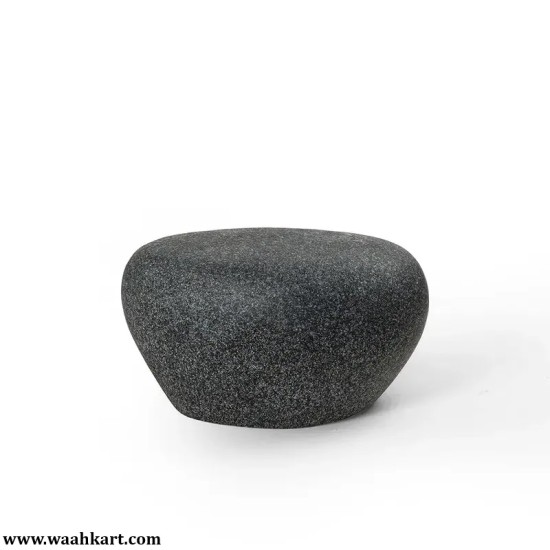 FRP Stone Look Black Stool