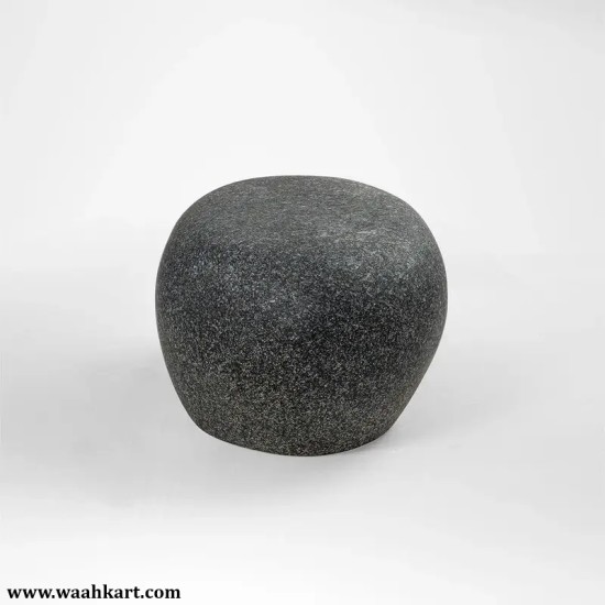 FRP Stone Look Black Stool