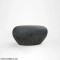FRP Stone Look Black Stool