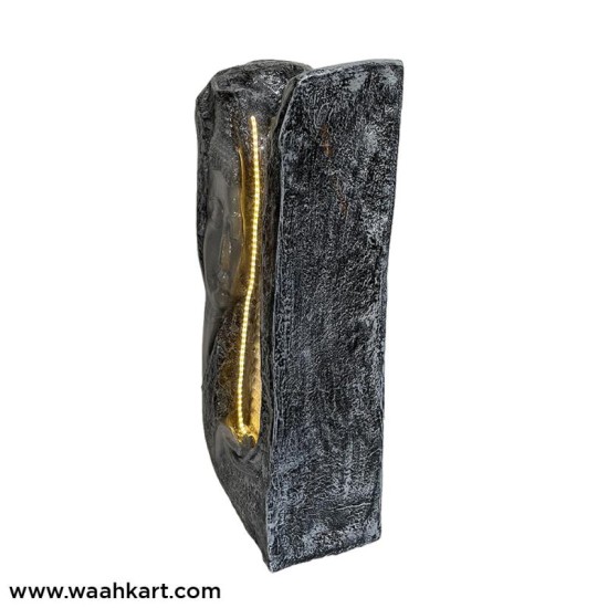 Stone Look Buddha Side Face Fountain With LED Light