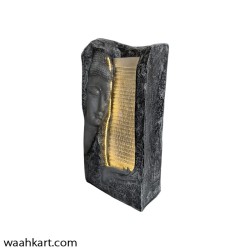 Stone Look Buddha Side Face Fountain With LED Light