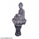 Stone Look Buddha Statue With Lotus Base- Fountain