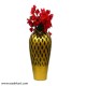 Tall Spotted Single Golden Vase