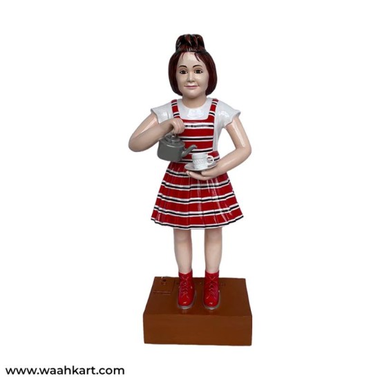Tea Girl Statue