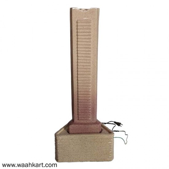 Three Sided Stone Look Corner Fountain