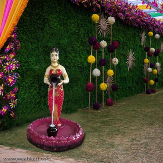 Traditional Lady Holding Pot - Fountain