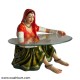 Traditional Rajasthani Lady Table (Without Glass)