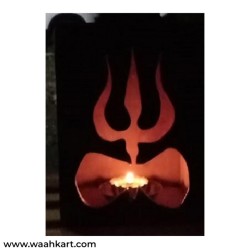 Trishul Damru - Wooden Lantern