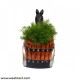 Western Horse Cart Planter