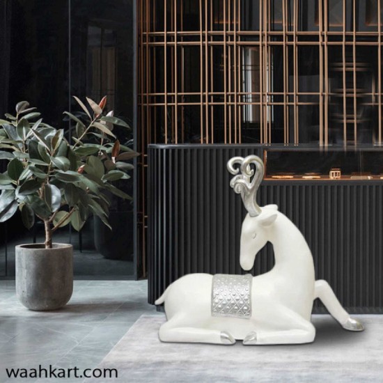 White Deer Statue