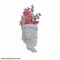 White Lady Face Wall Decor Planter