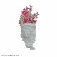 White Lady Face Wall Decor Planter