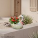 White Swan Planter