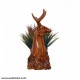 Wooden Color Deer Showpiece