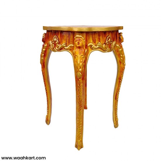 Wooden Look Antique French Style Stool