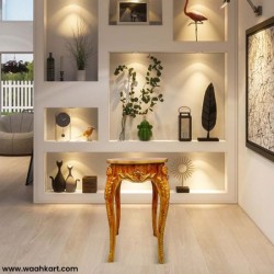 Wooden Look Antique French Style Stool